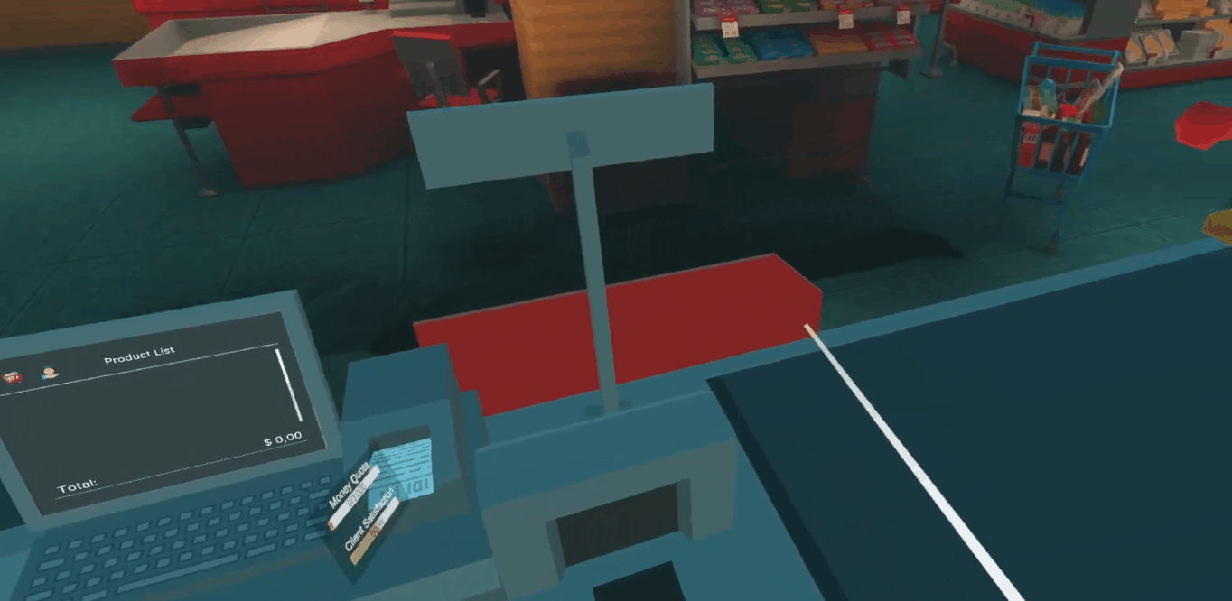 Gameplay capture of Best Cashier Simulator, a VR game