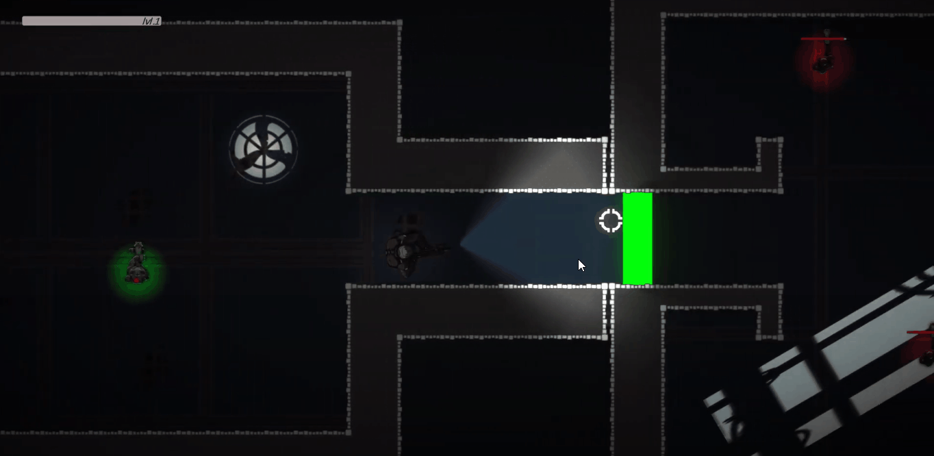 Gameplay capture of If-Simulator, a 2D top-down shooter